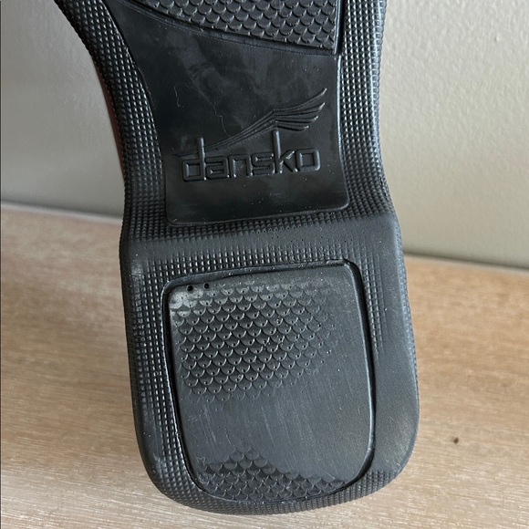 Dansko womens leather burgundy clog mule slip on casual comfortable shoe size 38 - Picture 9 of 11